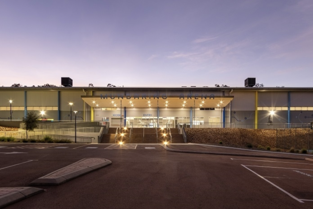 Hills Raiders - Home Mundaring Arena at Night Hills Raiders - Home Mundaring Arena at Night